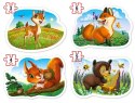 Puzzle 4w1 3,4,6,9-elementów Forest Animals