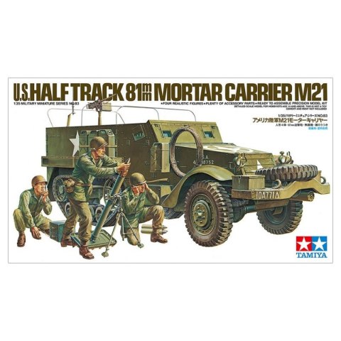 Model plastikowy U.S. M21 Mortar Carrier 1/35 Tamiya