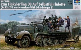 Model plastikowy Sd Kfz 7/1 early w/ 2cm Trumpeter