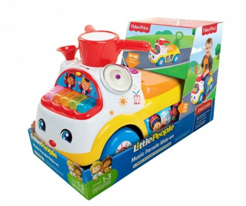 Jeździk Fisher Price Muzyczna Parada żółty Pulio