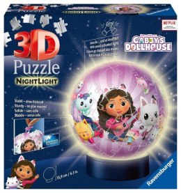 Puzzle 3D Świecąca kula Koci Domek Gabi Ravensburger Polska