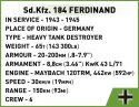 Klocki Sd.Kfz. 184 Ferdinand Cobi Klocki