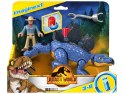 Jurassic World zestaw Imaginext figurki Stegosaurus + Dr. Grant ZA5097