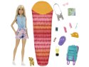 Lalka Barbie Malibu Camping podróżniczka + akcesoria HDF73 ZA5086