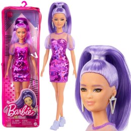 Lalka modowa Barbie Fashionistas nr178 HBV12 fioletowa stylizacja ZA5099