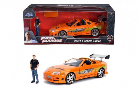 Pojazd Fast & Furious Szybcy i Wściekli Toyota Supra 1/24 z figurką JADA TOYS