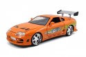 Pojazd Fast & Furious Szybcy i Wściekli Toyota Supra 1/24 z figurką JADA TOYS