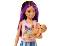 Lalka Barbie Skipper Babysitters opiekunka + bobas akcesoria HJY33 ZA5095