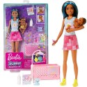 Lalka Barbie Skipper Babysitters opiekunka + bobas akcesoria HJY34 ZA5095