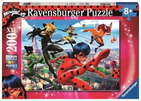 Puzzle 200 elementów Miraculum Biedronka i Czarny Kot Ravensburger Polska