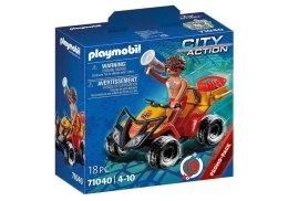 Zestaw z figurką City Action 71 040 Quad ratownika Playmobil