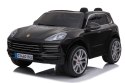 Porsche Cayenne S na akumulator dla dzieci Lakier Czarny + Pilot + Wolny START + EVA + Audio LED