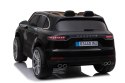 Porsche Cayenne S na akumulator dla dzieci Lakier Czarny + Pilot + Wolny START + EVA + Audio LED