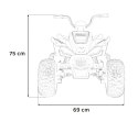 Quad McLaren Racing MCL 35 dla dzieci Szary + Pilot + Wolny Start + EVA + Audio LED