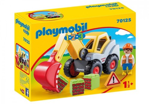 Zestaw z figurkami 1.2.3 70125 Koparka Playmobil