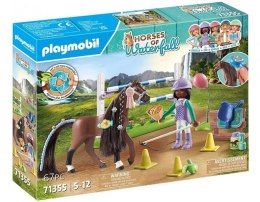 Zestaw z figurkami Horses 71355 Zoe i Blaze z przeszkodami Playmobil