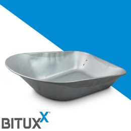 Misa do taczki dwukołowej Bituxx wymienna stalowa ocynkowana misa 100L pojemności