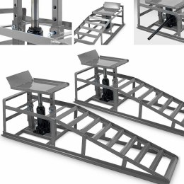 Zestaw Ramp z podnośnikiem Hydraulicznym Rampy najazdowe 4t BITUXX