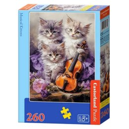 Puzzle 260-elementów Musical Kittens