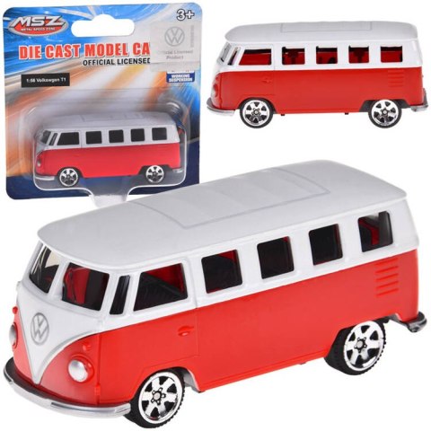 Metalowe autko licencjonowane Volkswagen T1 1:56 resorówka resorak ZA5063