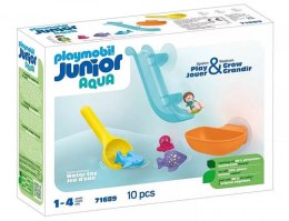 Zestaw z figurką Junior Aqua 71 689 Wodna zjeżdżalnia z morskimi zwierzątkami Playmobil