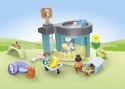 Zestaw z figurkami Junior 71690 Hotel dla zwierząt z dozownikiem pokarmu Playmobil