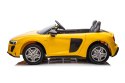 Pojazd Audi Spyder R8 LIFT STRONG Żółty