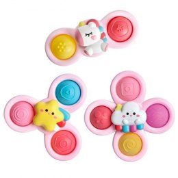 WOOPIE BABY Kosmiczny Spinner Pop-it Zabawka Sensoryczna Wymienne 3 szt Różowy.