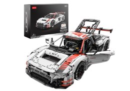 Klocki Konstrukcyjne Auto RC 1:8 Audi R8 GT3 Rastar Białe 3322 Elementy