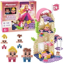 Marioinex Klocki mini wafle Wieża Fantazji 148ele 2 figurki ZA5493