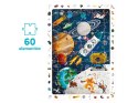 CzuCzu Obserwacyjne puzzle Kosmos 60 elementów +plakat edukacyjny ZA5560