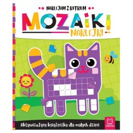 Mozaiki naklejki Naklejam z kotkiem książeczka aktywizująca KS0941