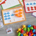 WOOPIE Zestaw Edukacyjny Nauka Liczenia Montessori Sorter Kolorów 8SZT