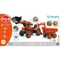 FALK Traktor z Przyczepą Maxi i Łyżką KUBOTA