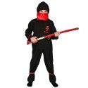 Strój Ninja Wojownik Ninjago Kostium Bluza Spodnie Miecz Pas Chusta dla dziecka 122 cm