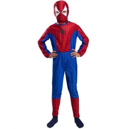 Strój Spiderman Kostium Przebranie Człowiek Pająk Maska dla dziecka 122-128cm