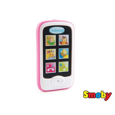 SMOBY Cotoons Różowy Smartfon Telefon