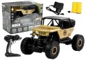 Auto Zdalnie Sterowane Jeep R/C 1:18 Złoty